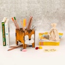 Vorschaubild Stiftehalter Tiger – Holz Stiftebox  mit Stecksystem