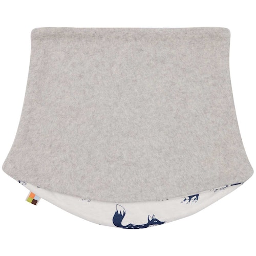 Wende Schlauchschal Fleece hellgrau melange