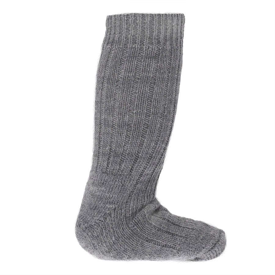 Lange Halbplüsch Wollsocken zB Gummistiefel