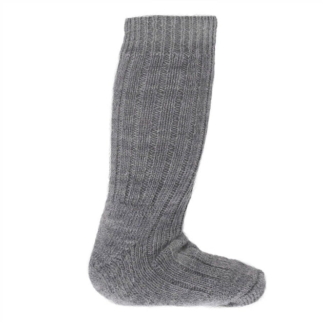 Hirsch natur warme Kindersocken Schurwolle grau kaufen