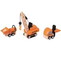 Spielzeugautos Baustellenfahrzeuge Kran & Co.