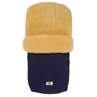 Natura Kinderwagenfußsack Lammfell marine