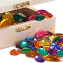 Vorschaubild Schatzkiste mit 100 Glitzersteinen