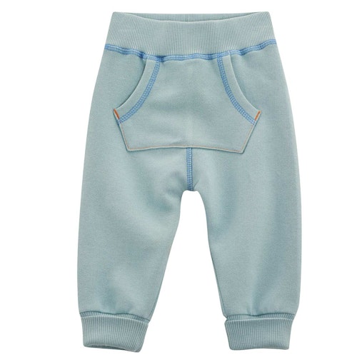 Blaue Babyhose mit KängurutaschennnParentName: Babyhose mit Kängurutaschen
