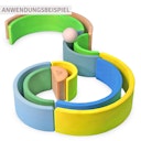 Vorschaubild Neongrün Regenbogen Grimms 10 teilig - 27,4 cm