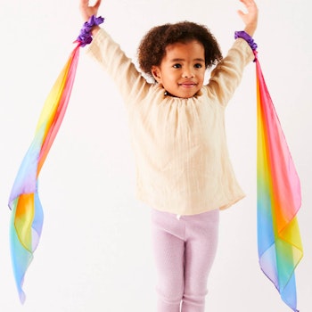 Armbänder mit Regenbogen Seide