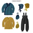 Vorschaubild Strickjacke Disana Wickel langarm Schurwolle
