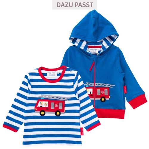 Weiche Kapuzenjacke Feuerwehr-Applikation