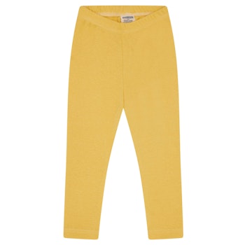 Leichte Feinripp Leggings 100% Bio Baumwolle gelb