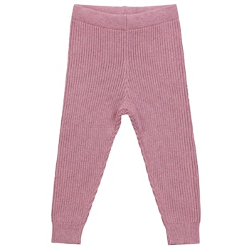 Warme Strickleggings Kinder mauve