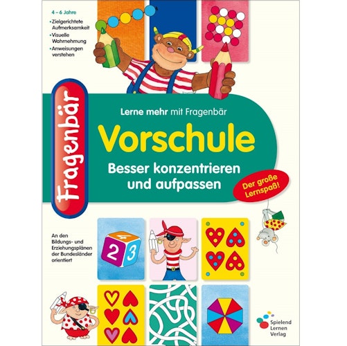 Konzentrationsübung ab 4 Jahre Mitmachbuch