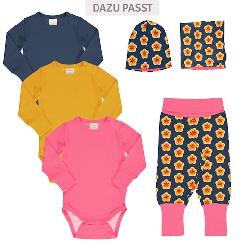 Mitwachsende Krabbelhose Bündchen Alloverprint