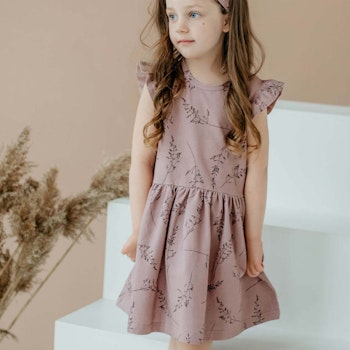 Hochwertiges Mädchen Kleid kräftiges altrosa