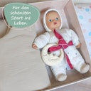Vorschaubild Geschenkset zur Geburt aus Babypuppe, Schlafsack, Beißring