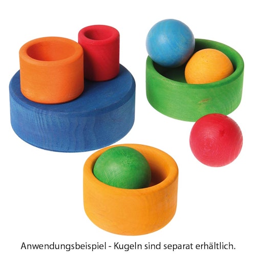 Holzschalen Set ab 1 Jahr blau