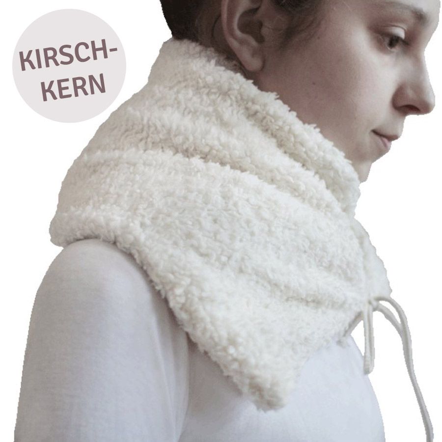 Kirschkernkissen Für Nacken & Schultern – Mit Kragen, Ca. 1000 G Füllung, Für Mikrowelle & Backofen
