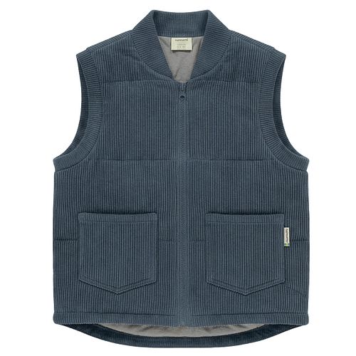 Weste gefüttert Denim Blau