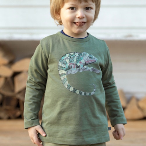 Langarmshirt Bagger-Druck