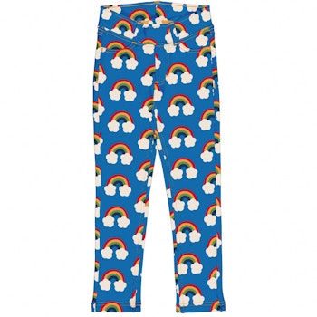 Sweat Treggings bequem Regenbogen in blau