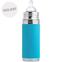 Isolierte Babyflasche Lochgrösse mittel aqua-blau