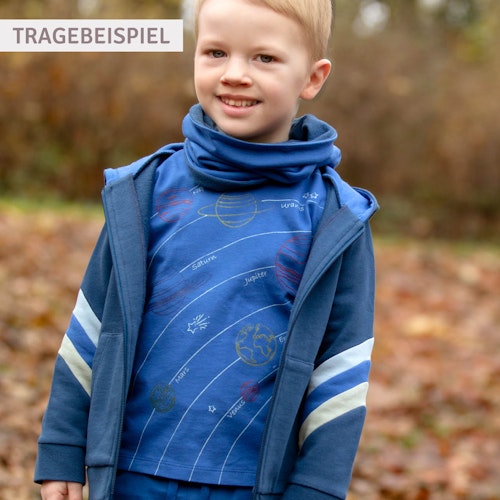 Langarmshirt Dinosaurier-Stickerei