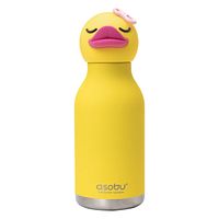 Bestie Bottle Edelstahltrinkflasche mit Trinkhalm Ente 460 ml
