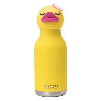 Bestie Bottle Edelstahltrinkflasche mit Trinkhalm Ente 460 ml