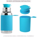 Vorschaubild Edelstahl Flasche ab 3,5 Jahren Sportverschluss 550 ml blau