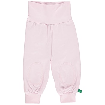 Weite Krabbelhose mit breitem Bund rosa