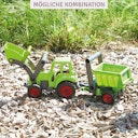 Vorschaubild Traktor Kunststoff Holz Gemisch - verzinkte Stahlachsen grün