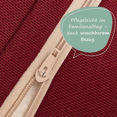 Sitzsack für Kinder rot - 119 x 52 x 70 cm
