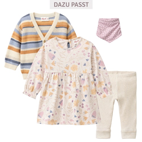 Edle Strickjacke Musterstrick dunkelblau