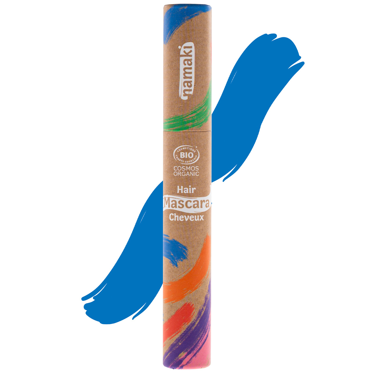 Natürliche Haarmascara für Strähnchen in Blau