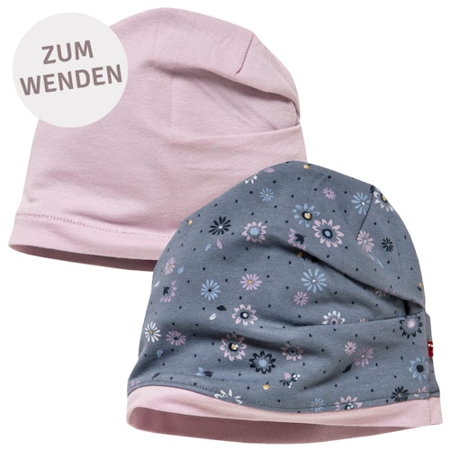 Wende-Beanie Wintervögel