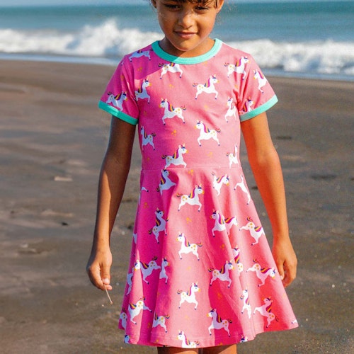 Flatterkleid kurzarm Fee