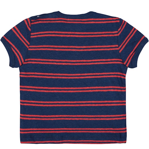 Leichtes Leinen Shirt kurzarm Streifen