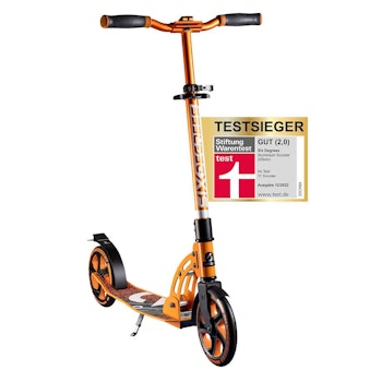 Alu Scooter ab 6 Jahre 35-100kg 205mm-Rädern Orange