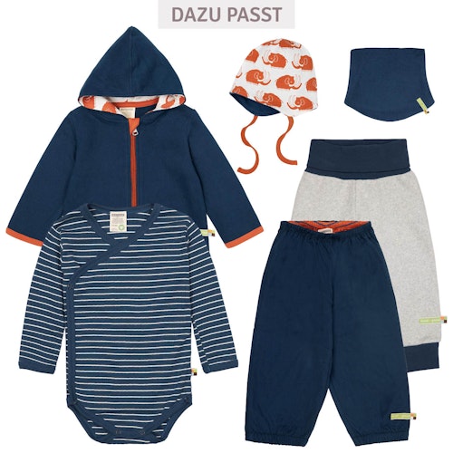 Mütze zum Wenden und Binden Fleece