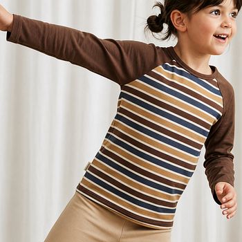 Pyjama Shirt langarm Streifen