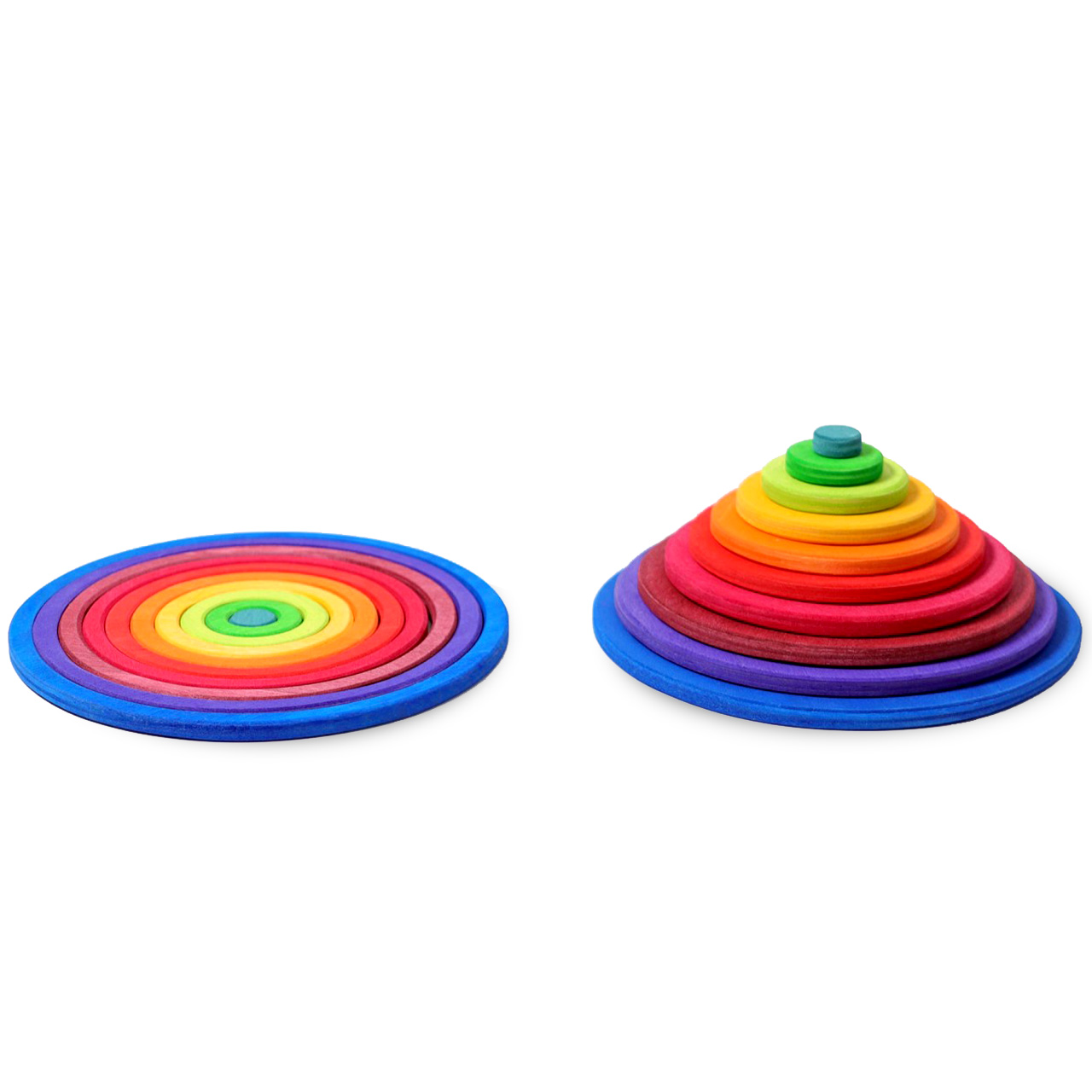 Konzentrische Kreise plus Ringe ab 5 Jahren, 20 Teile