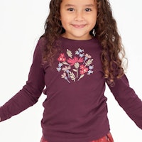 Weiches langarm Shirt Blumen