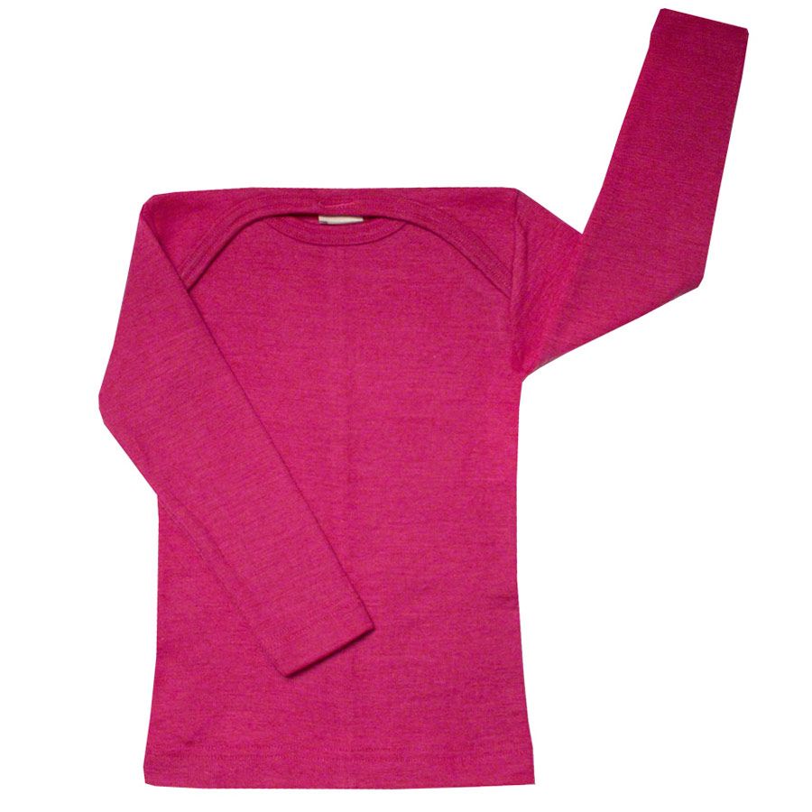 Langarmshirt Cosilana Wolle/Seide Uni
