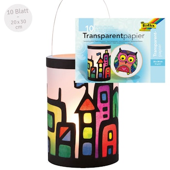 Transparentpapier bunt 20x30 cm 10 Blatt