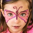 Vorschaubild Bio Kinderschminke Schmetterling, 4 Farben + Tattoos
