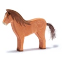 Vorschaubild Pferd braun Holzfigur stehend 13,5 cm hoch OHNE Zügel