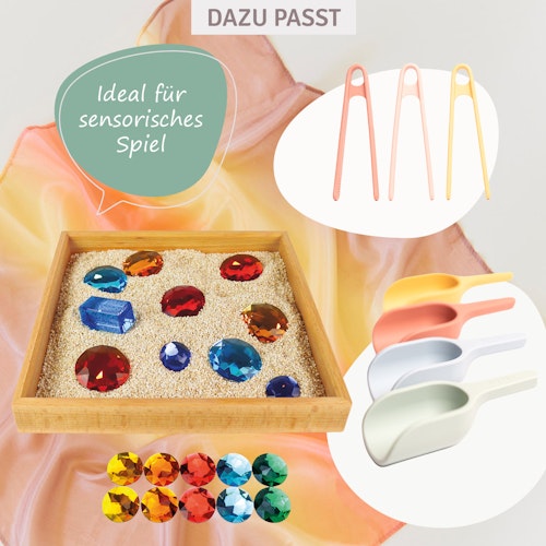 Spieltablett aus Holz 27,5 x 27,5 cm