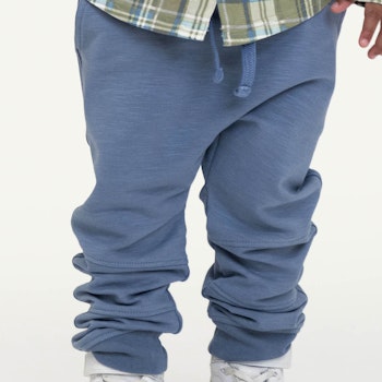 Weiche Jogginghose gebrusht rauchblau