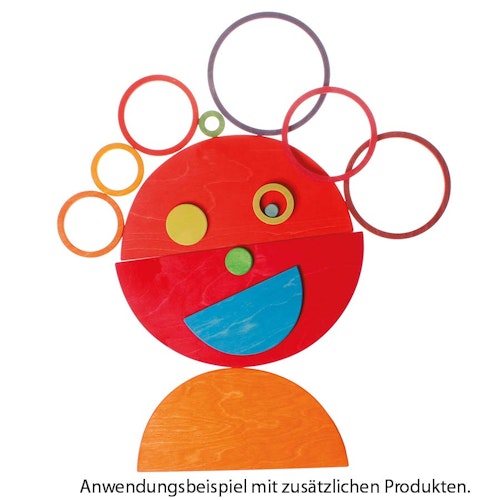 Halbkreis Platten Regenbogen Set, 11-teilig