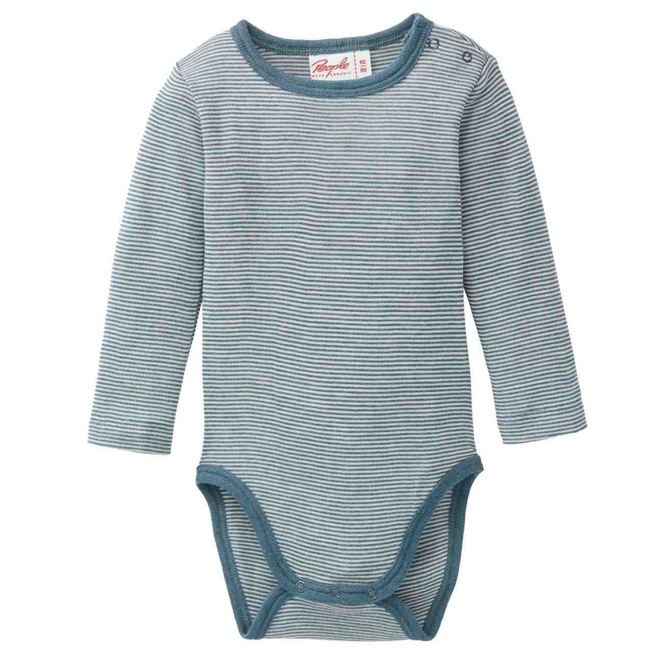 Body People Wear Organic Wolle/Seide langarm Uni