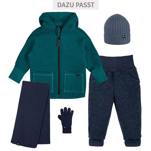 Woll Fleece Hose marine